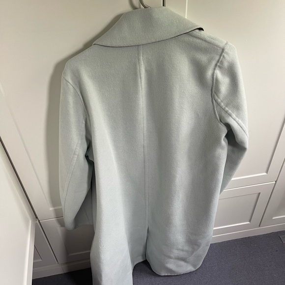 Vince Wool long coat - teal - Picture 3 of 5